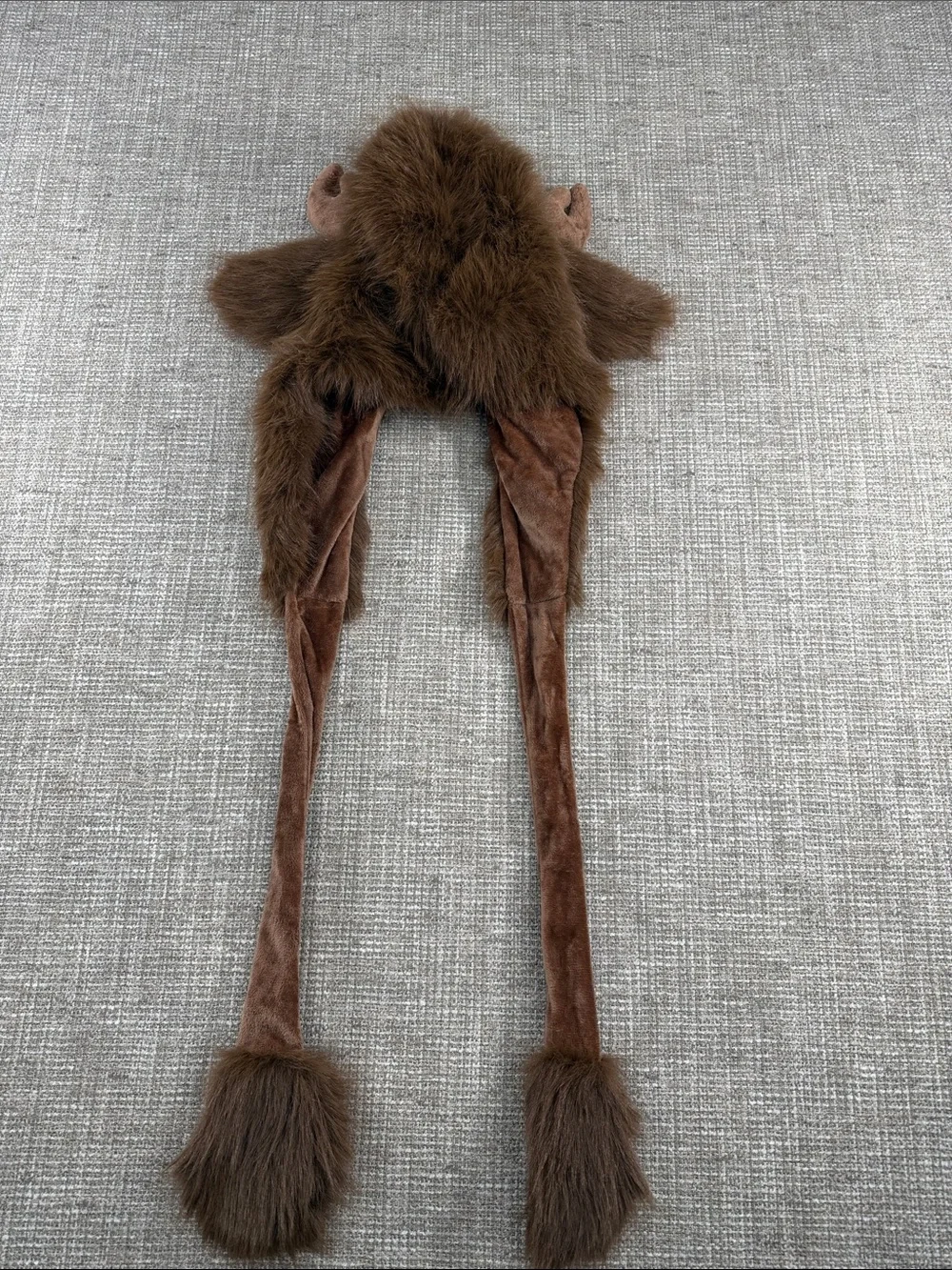 Kids Brown Deer Antler Hat Costume Hood